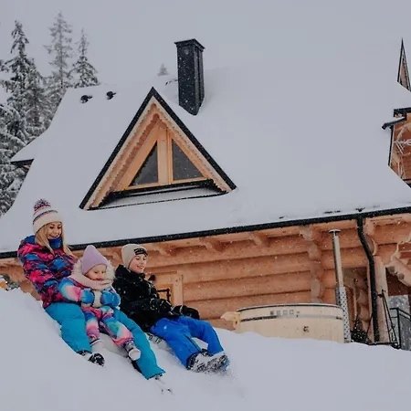 Domek alpejski Legenda Lasu - Drewniany W Gorach Z Jacuzzi, Przy Stoku Narciarskim Kotelnica, Bialka Tatrzanska, W Poblizu Term Bania