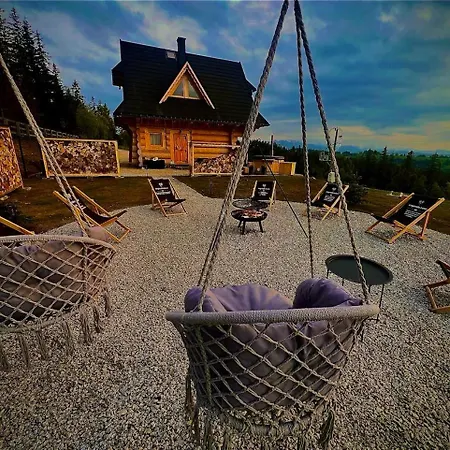 Legenda Lasu - Drewniany W Gorach Z Jacuzzi, Przy Stoku Narciarskim Kotelnica, Bialka Tatrzanska, W Poblizu Term Bania Domek alpejski Groń