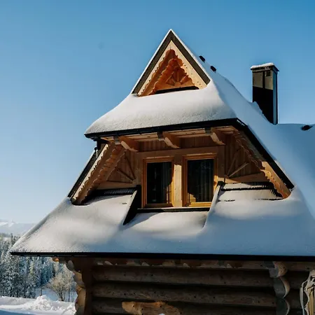 Domek alpejski Legenda Lasu - Drewniany W Gorach Z Jacuzzi, Przy Stoku Narciarskim Kotelnica, Bialka Tatrzanska, W Poblizu Term Bania